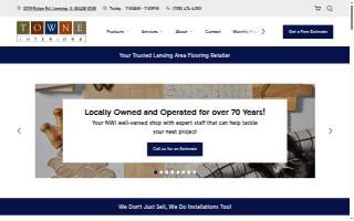 Towne Interiors - Your Flooring & Paint Experts website