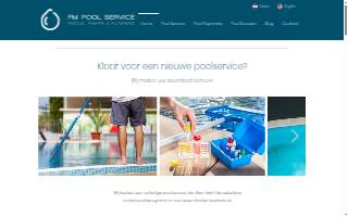 F & M Pool Services website