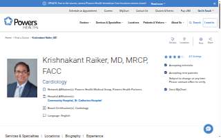 Krishnakant Raiker MD, MRCP, FACC website