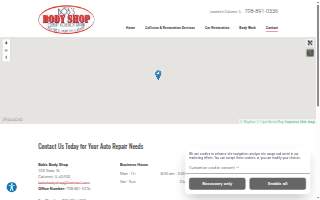 Bob's Body Shop website