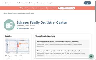 Stinauer Family Dentistry website