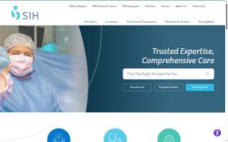 SIH Walk-in Clinic website