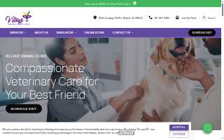 Village Animal Clinic website