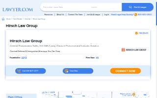 Hirsch Law Group website