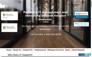 Easy IT Support website