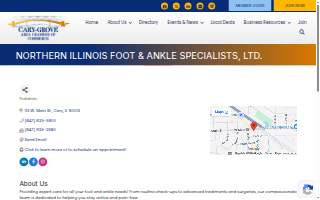 Northern Illinois Foot & Ankle Specialists website