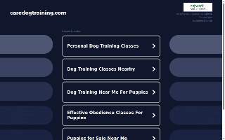 Care Dog Training of Cary website