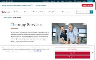Carle Therapy Services Mattoon-Charleston website