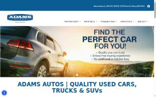 ADAM'S AUTO SHOP website