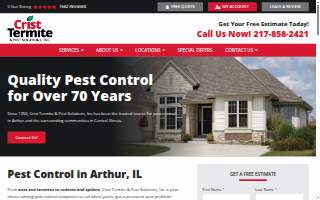 Crist Termite and Pest Solutions, Inc. website
