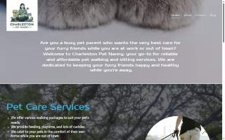 Charleston Pet Nanny website