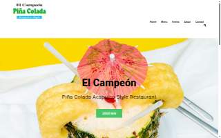 El Campeón Piña Colada website