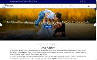 Arya Medical Spa website
