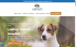 Lashley Animal Hospital website