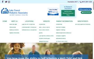 Lake Forest Pediatric Associates (Vernon Hills) website