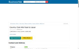 Country Club Hills Food & Liquor website