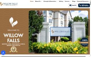 Willow Falls Senior Living website