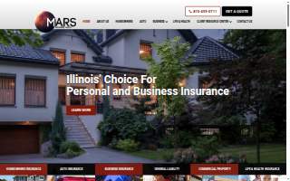 Mars Insurance Agency website