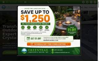 Greentrail Landscape & Design, Inc. website