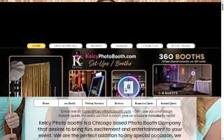 Keicy Photo Booth Rentals Chicago website