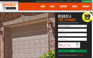 Byerly Garage Doors website