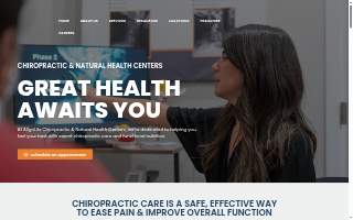 AlignLife - Chiropractic & Natural Health Center website