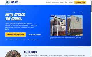 Great White Pressure Washing website