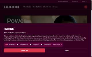 The Huron Group website