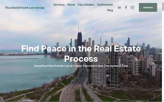 The David Frank Law Group website
