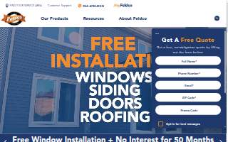 Feldco Windows, Siding, Doors & Roofing of Homewood website