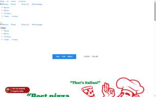 Maria's Pizza website