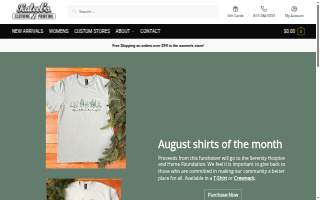 Kaleel's Clothing & Printing website
