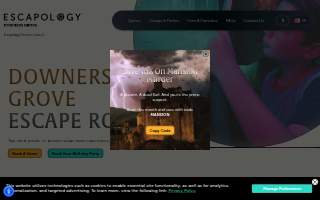 Escapology Escape Rooms Downers Grove website