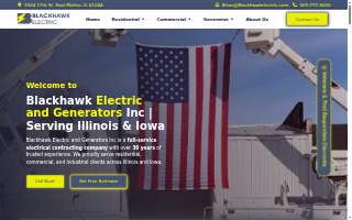 Blackhawk Electric & Generator Sales Inc. website