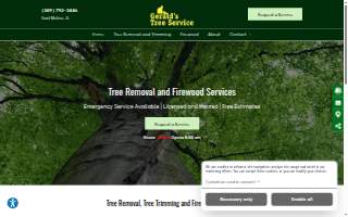 Gerald's Tree Service website