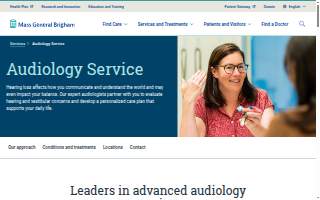 The Audiology Center website