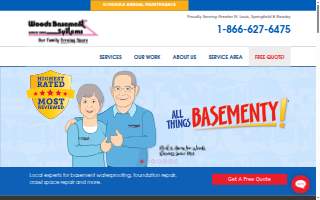 Woods Basement Systems, Inc. website