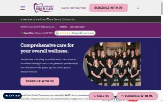 Heartland Family Dental Care website
