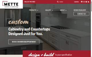 Mette Cabinets & Countertops website