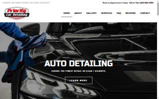 Priority Car Detailing website