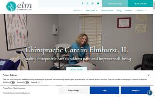 Elm Chiropractic website