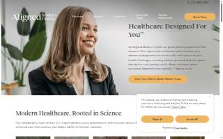 Aligned Modern Health website