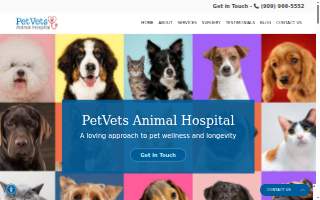 PetVets Animal Hospital website