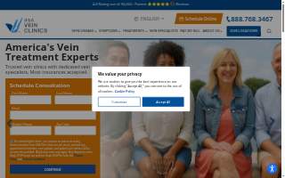 USA Vein Clinics - Elmwood Park website