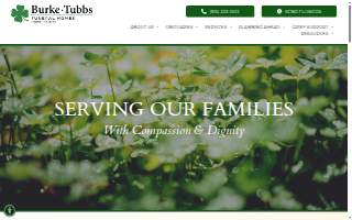 Burke-Tubbs Funeral Homes website