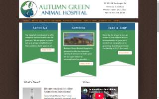 Autumn Green Animal Hospital website
