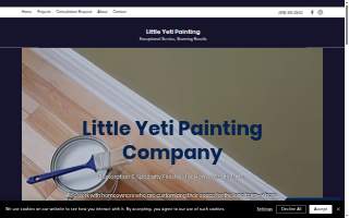 Little Yeti Painting website