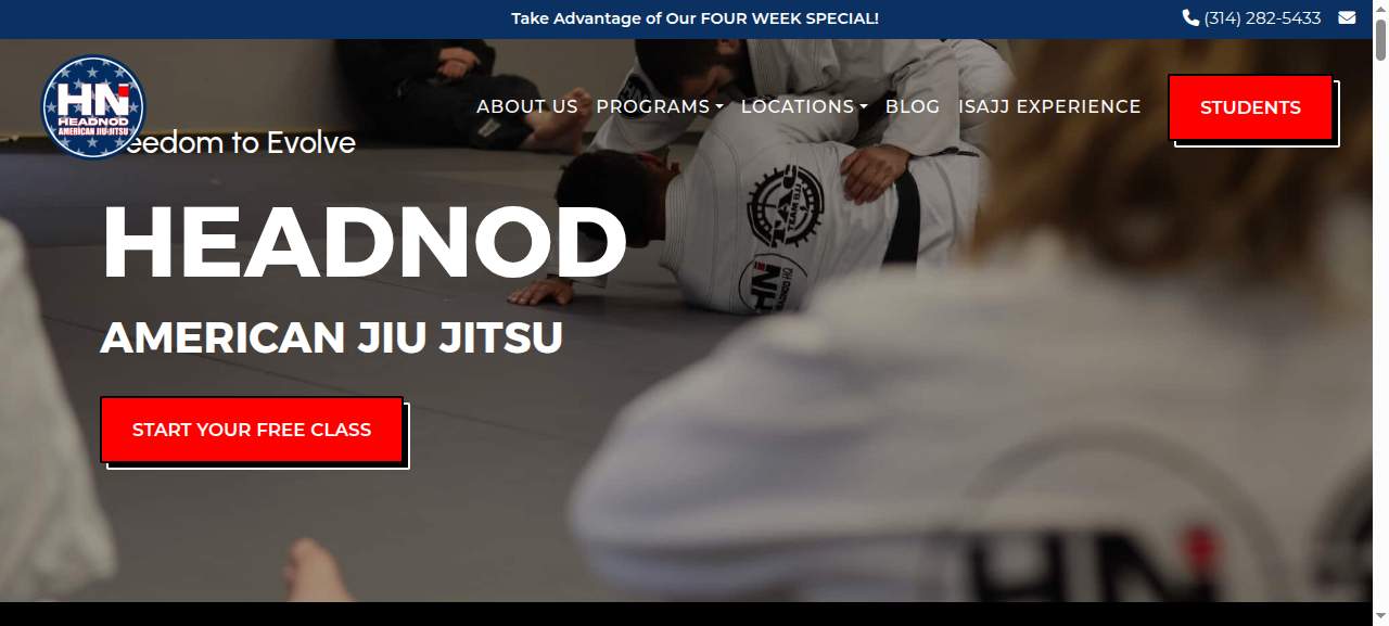 HeadNodHQ - American Jiu Jitsu - Edwardsville website