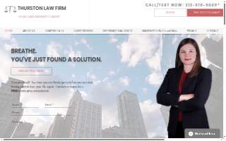 Thurston Law Firm website