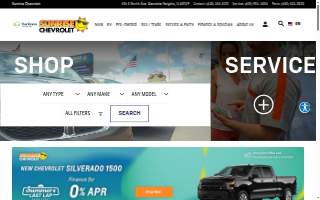 Sunrise Chevrolet website